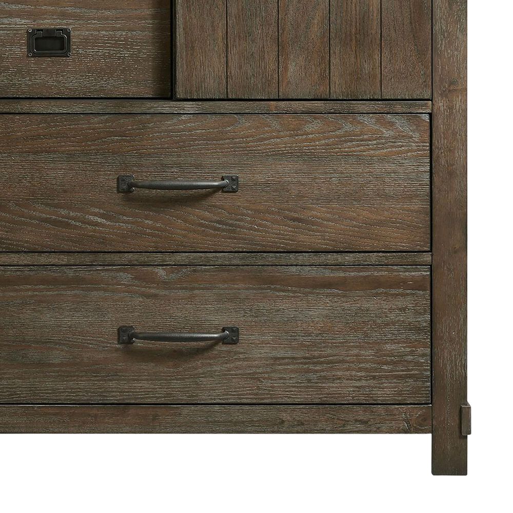 Mayberry Hill Scott 5 Drawer Chest in Dark Walnut, , large