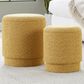 Lumisource Marla 2-Piece Upholstered Ottoman Set in Yellow, , large