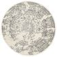 Safavieh Adirondack ADR101B-4R 4" x 4" Ivory/Silver Round Rug, , large