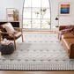 Safavieh Natura NAT853A 8" x 10" Ivory and Black Area Rug, , large