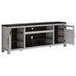 Ashley Darborn 88" XL TV Stand in Light Gray and Brown Cherry, , large