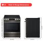 LG 2-Piece Kitchen Package with 6.3 Cu. Ft. Smart Slide-In Electric Range and 2.1 Cu. Ft. Smart Over-the-Range Microwave in Black Stainless Steel, , large