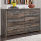Ashley Drystan Youth 6 Drawer Dresser in Rustic Brown, , large