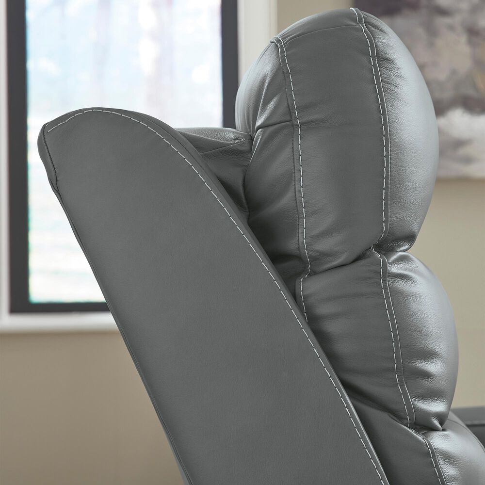 Ashley Pennacle Pier Power Recliner with Adjustable Headrest in Tideon, , large