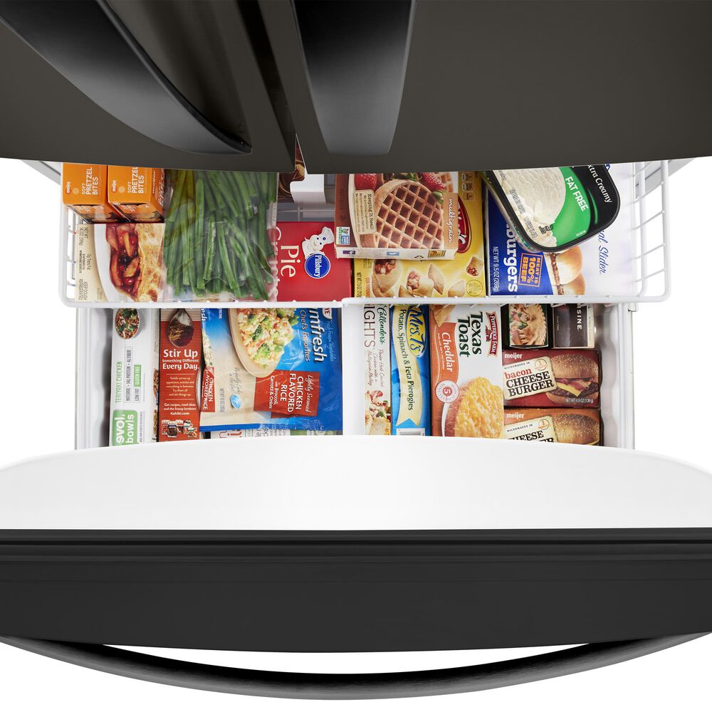 Whirlpool 22.1 Cu. Ft. Freestanding French Door Refrigerator in Black Stainless Steel, , large