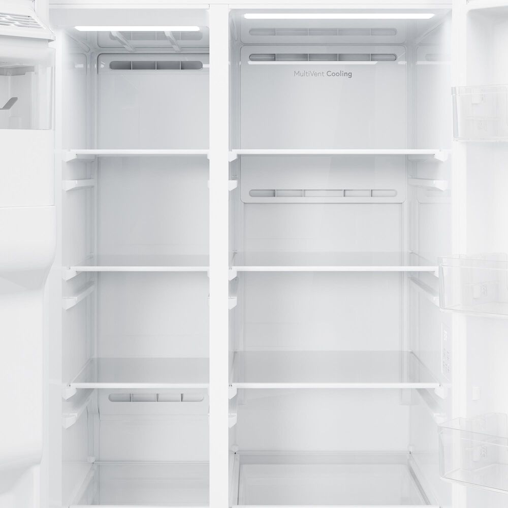 GE Appliances 24 Cu. Ft. Counter-Depth Side-By-Side Refrigerator with Extra Tall Dispenser and Energy Star in White, , large