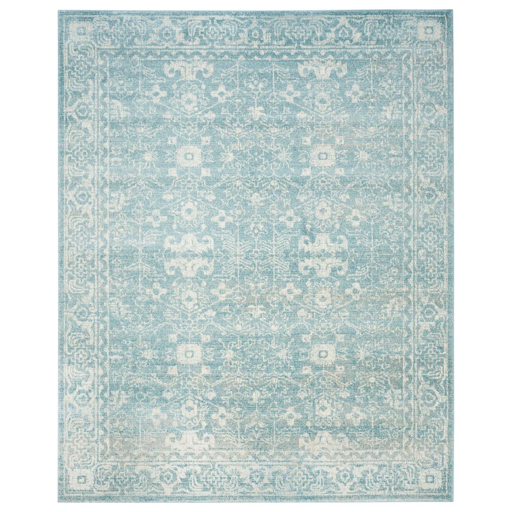 Safavieh Evoke EVK270D 10" x 14" Light Blue and Ivory Area Rug, , large
