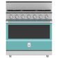 Hestan KRD Series 5.8 Cu. Ft. Slide-In Natural Gas Range with 5-Burner in Bora Bora, , large