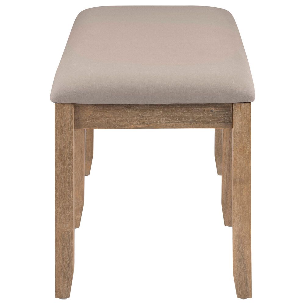Linon Home Decor Jorissen Bench in Grey Wash, , large