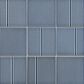 Emser Kanji Nasu 4" x 4" Square on 12" x 16" Glossy Porcelain Mosaic Sheet, , large