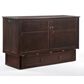 New Day Furniture Clover Murphy Cabinet Bed and Mattress in Chocolate, , large