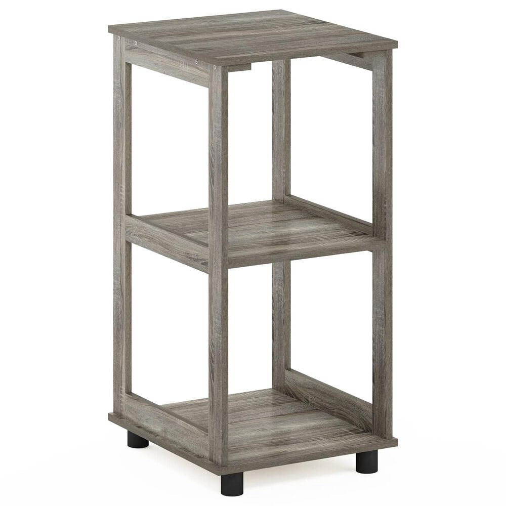 HOMLUX 2-Tier Tall End Table in French Oak, , large
