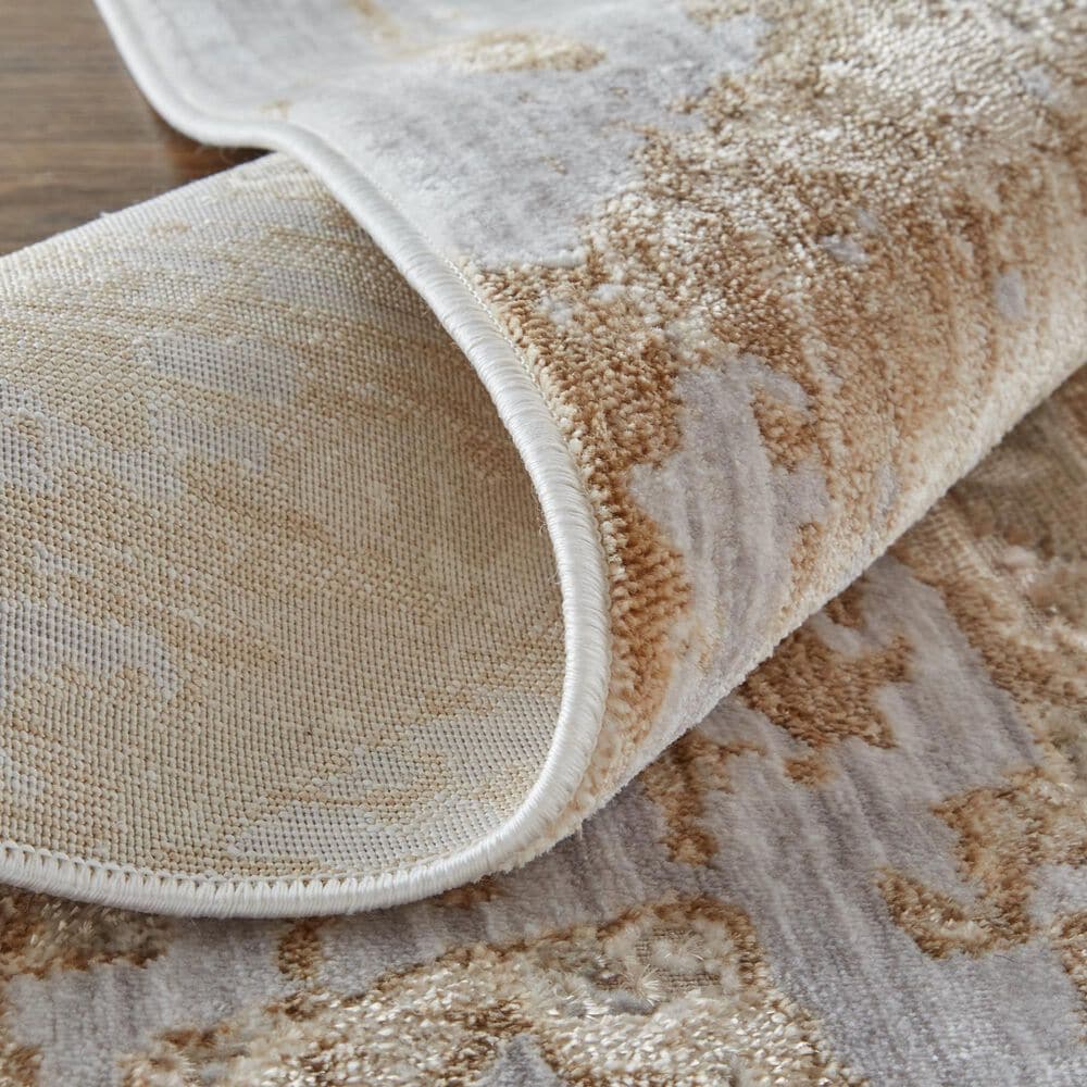 Feizy Laina Abstract 2&#39; x 3&#39; Beige and Gray Area Rug, , large