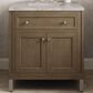 James Martin Vanities Chicago 30" Single Bathroom Vanity in Whitewashed Walnut with 3 cm Victorian Silver Quartz Top and Rectangular Sink, , large
