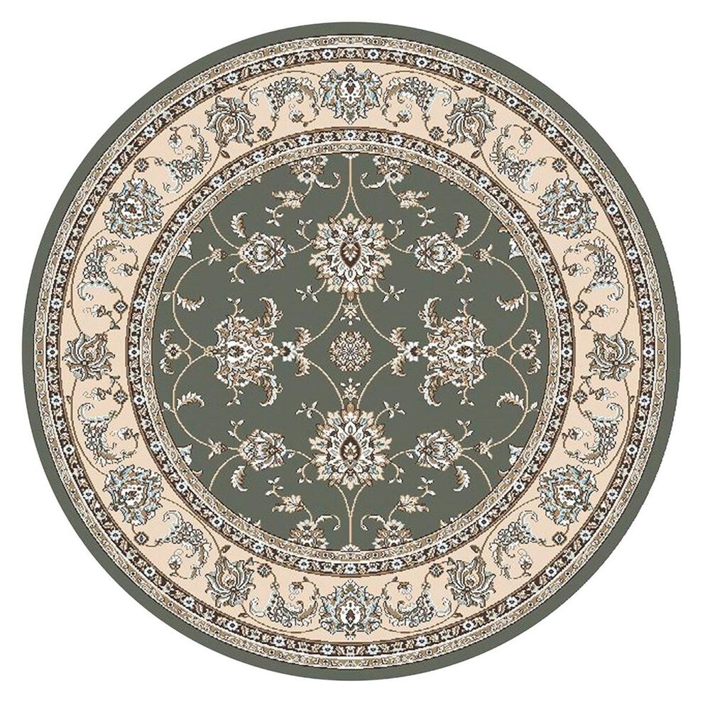 Radici USA Pisa 1780 7'10" Round Light Green Area Rug, , large