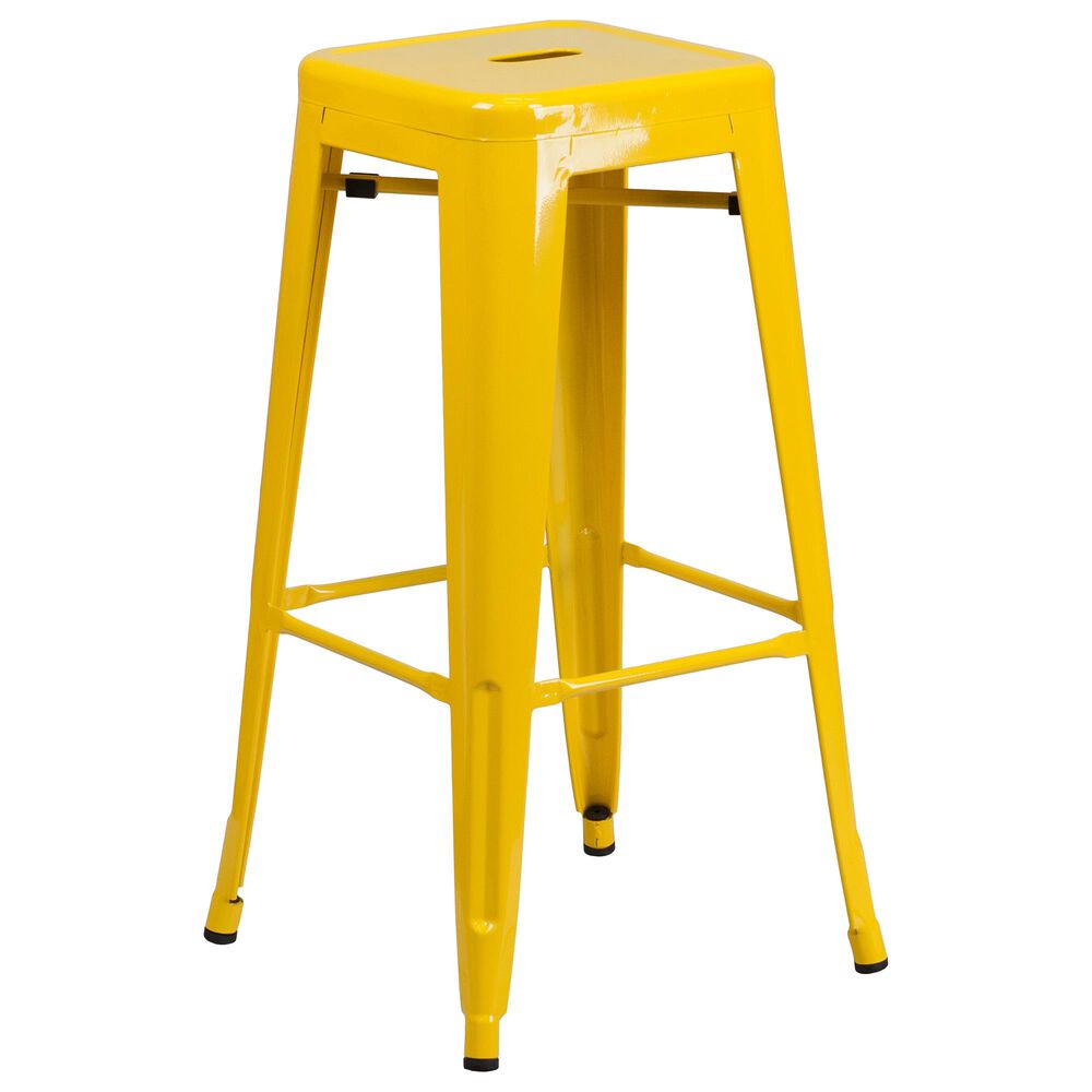 Flash Furniture 30" Barstool in Yellow, , large