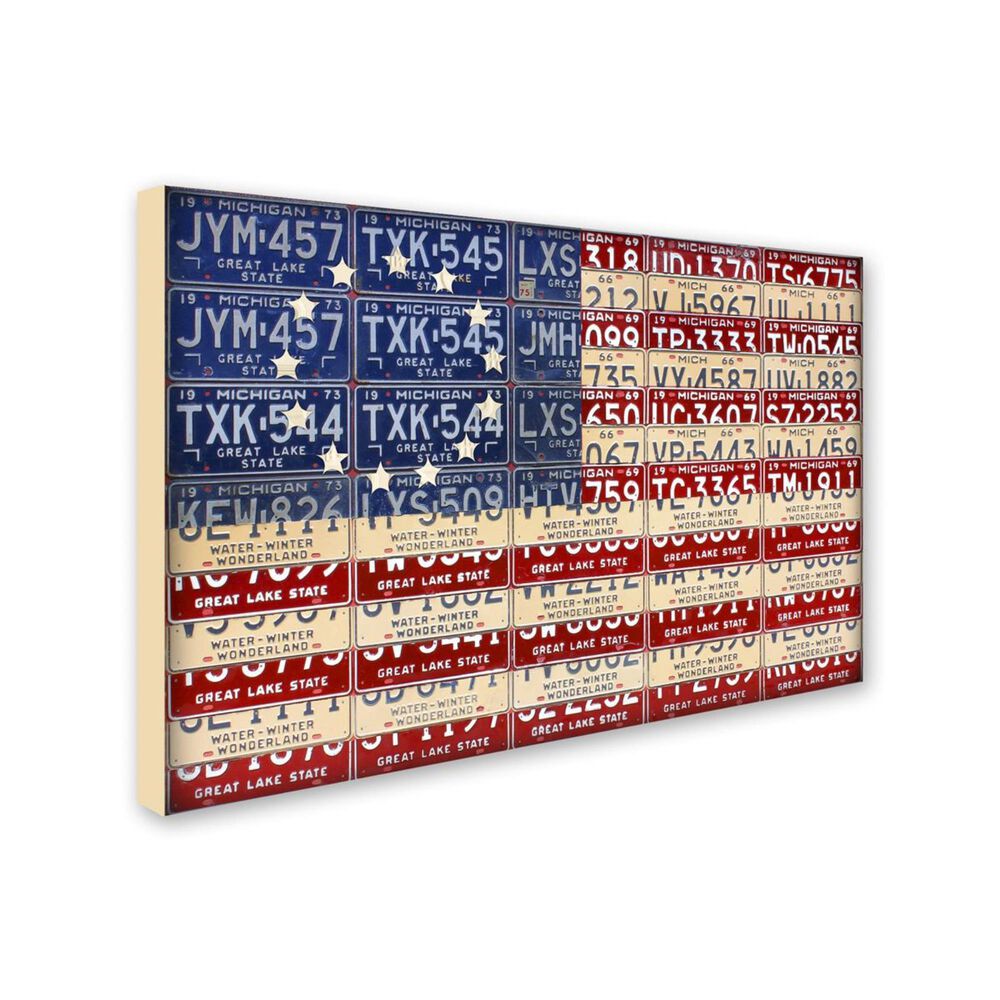 Timberlake 22 x 32 Design Turnpike &#39;Betsy Ross Flag&#39; Canvas Art, , large