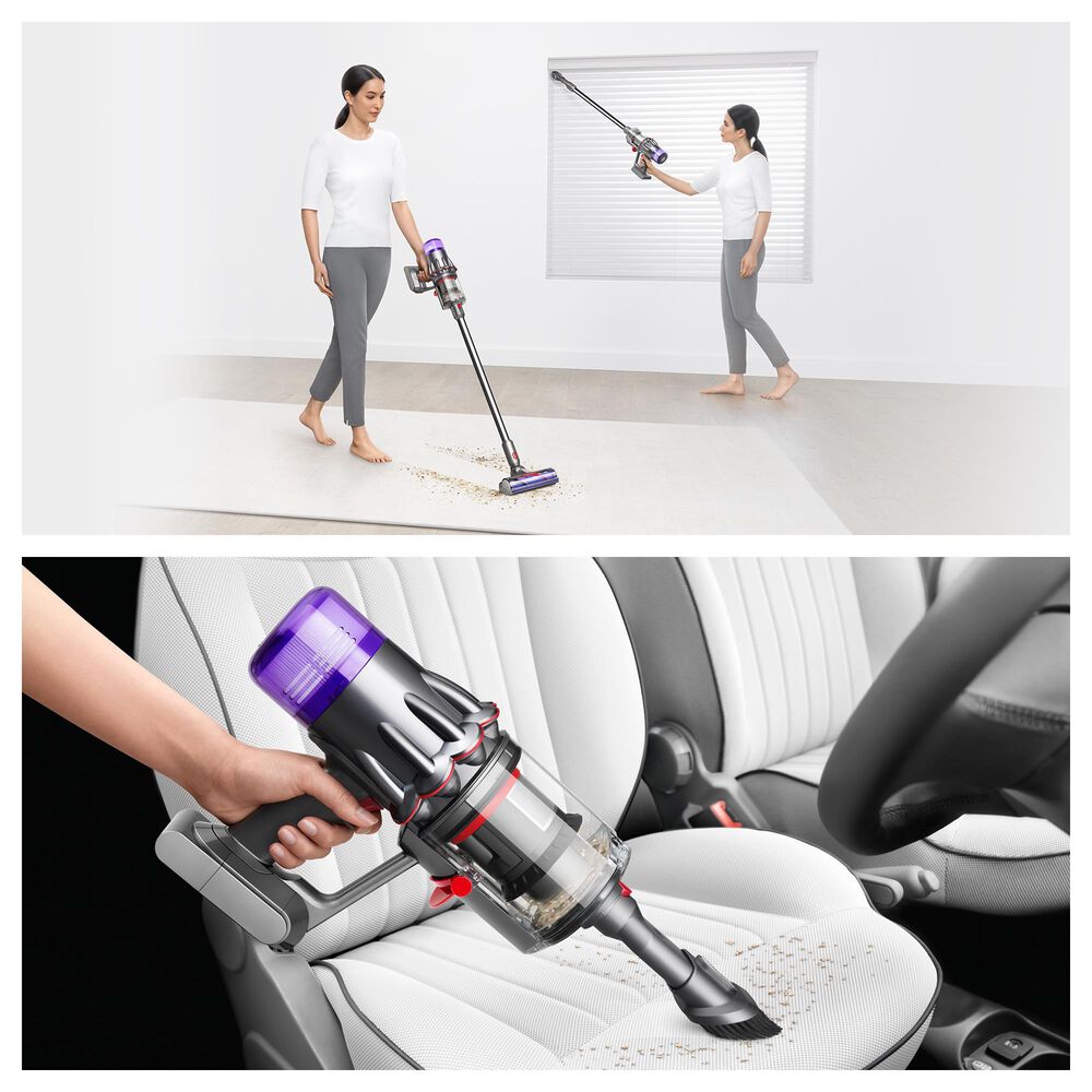Dyson V9 Motorbar Vacuum in Sprayed Dark Nickel and Gloss Nickel, , large