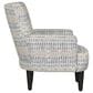 Emerald Home Furnishings Flower Power Accent Chair in Blue Cadet, , large