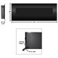 Timberlake Northwest 54" NO HEAT Wall Mount Electric Fireplace in Black, , large