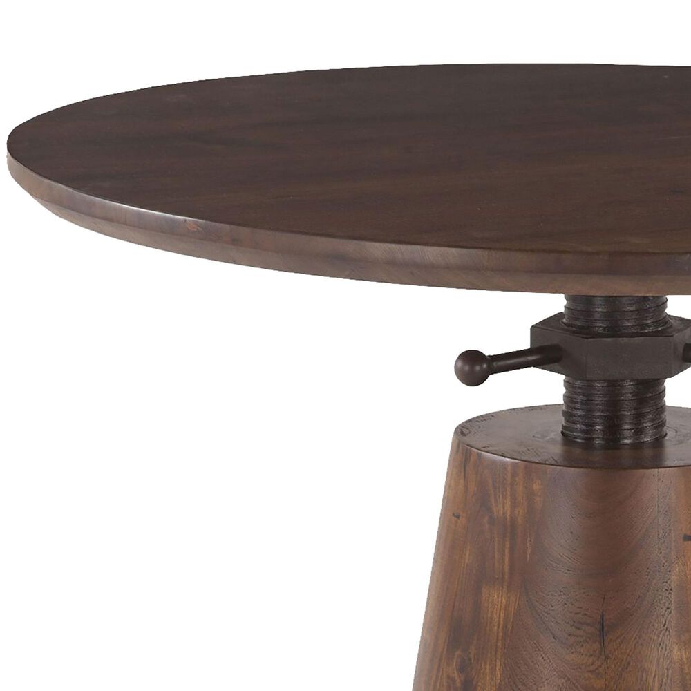 Home Trends &amp; Design Jennifer 5-Piece Round Dining Set in Walnut and Black, , large