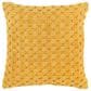 Rizzy Home 20" x 20" Transitional Down Filled Throw Pillow in Yellow, , large