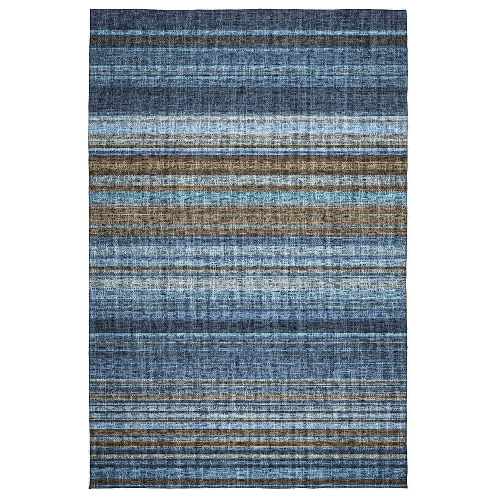 Dalyn Rug Company Portico PO2 Navy 8" x 10" Area Rug, , large