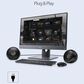 Adesso Xtream S4 2-Piece USB-Powered Desktop Computer Speaker with Dynamic Sound in Black, , large