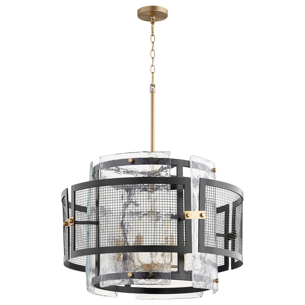 Cyan Panorama 6-Light Chandelier in Aged Brass, , large