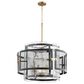 Cyan Panorama 6-Light Chandelier in Aged Brass, , large