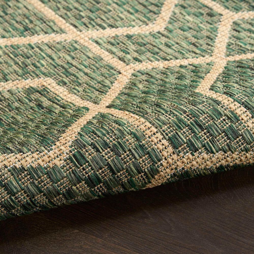 Nourison Horizon HOZ01 Green 10&#39; x 14&#39; Indoor/Outdoor Area Rug, , large