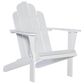Linon Home Decor Adirondack Patio Chair in White, , large