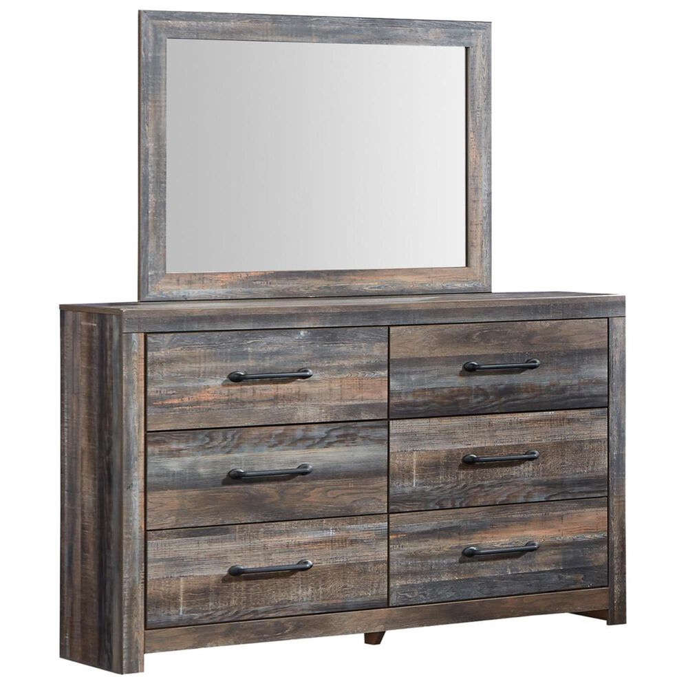 Ashley Drystan Youth Dresser and Mirror in Rustic Brown, , large