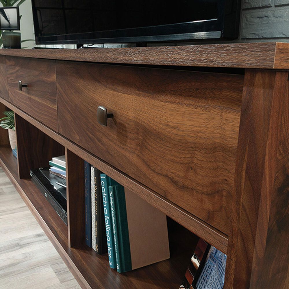 Sauder River Ranch 71&quot; TV Stand in Grand Walnut, , large