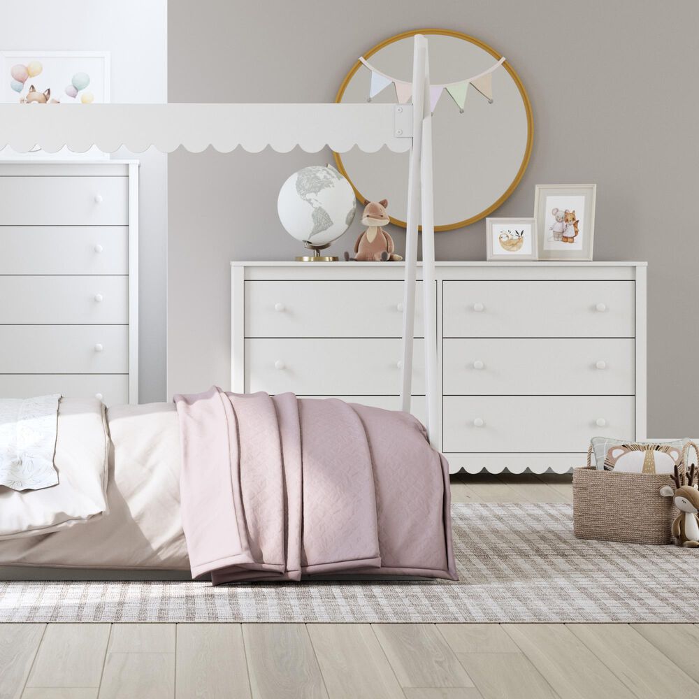 Ashley Hallityn 6-Drawer Dresser in Matte White, , large