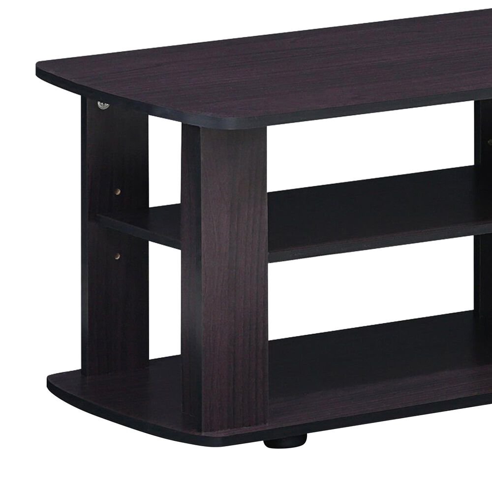 HOMLUX 43.3" Modern Entertainment Center TV Stand in Dark Walnut, , large