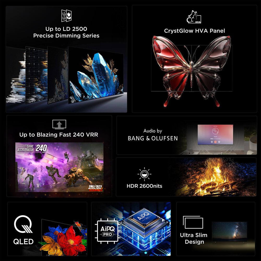 TCL 55&quot; Q Series 4K UHD HDR QD-Mini LED Smart TV with Google TV  55QM7K, , large