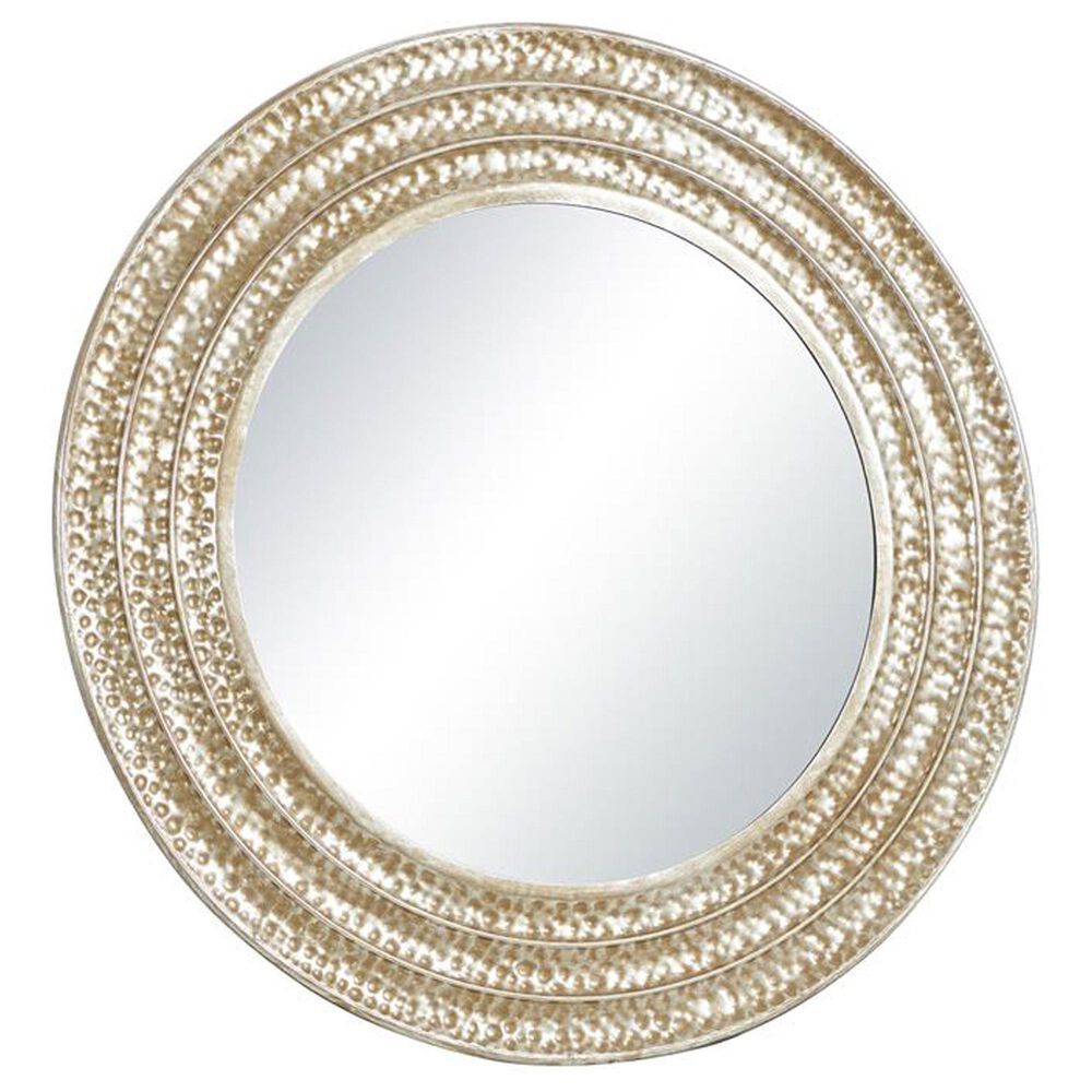 Maple and Jade Glam Metal Wall Mirror in Gold, , large