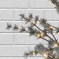 The Gerson Company 7" Pre-Lit Artificial Pine Christmas Tree with LED Lights in Green, , large
