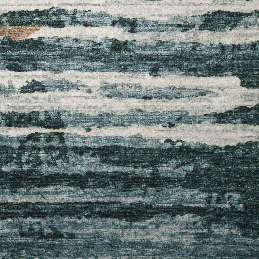 Dalyn Rug Company Brisbane Striped 2&#39;3&quot; x 7&#39;6&quot; Midnight Runner, , large
