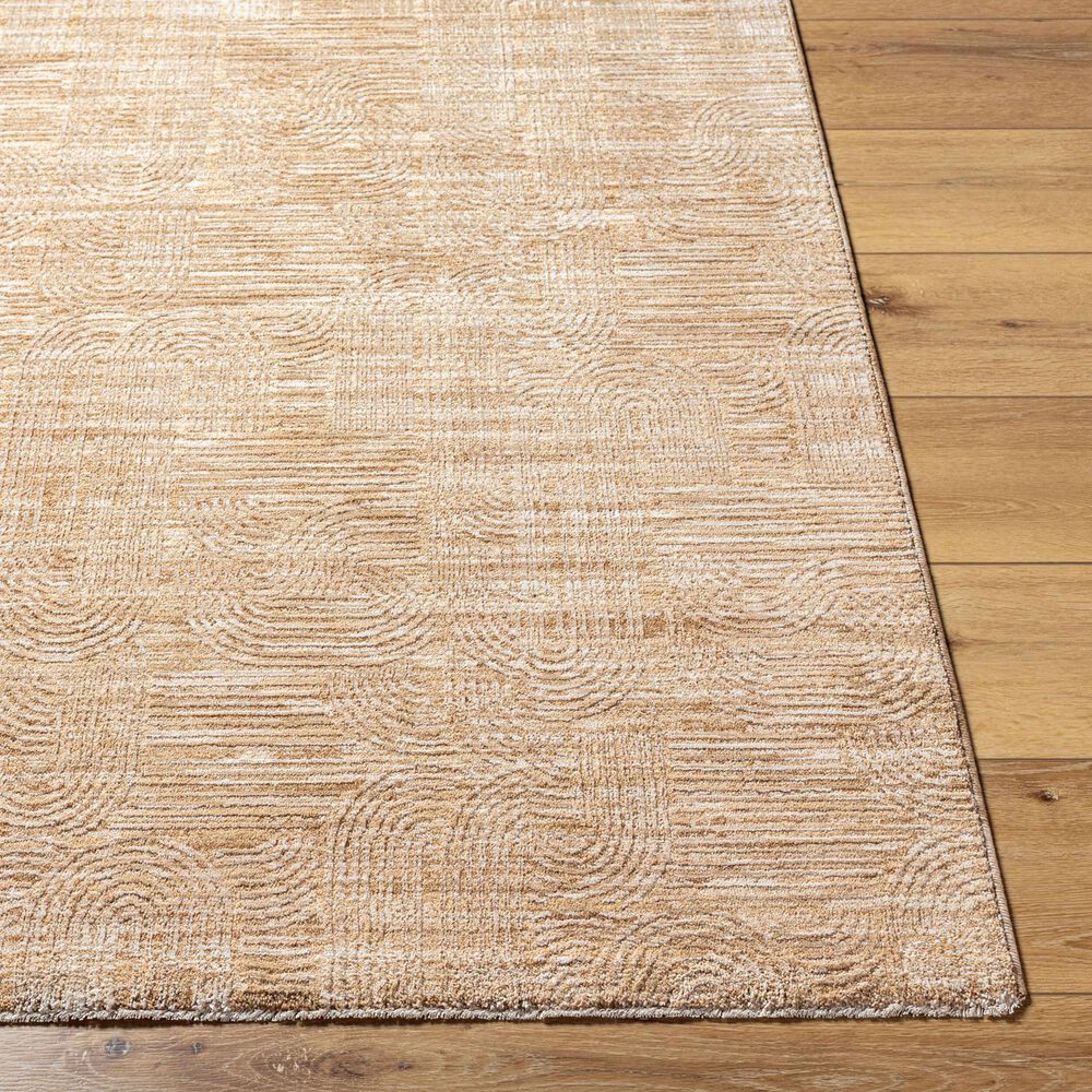 Surya Masterpiece MPC-2310 Beige, Tan and Medium Brown 6'7" x 9'6" Area Rug, , large