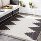 Surya Eagean EAG-2356 Black, Off-White and Charcoal 5"3" x 7"7" Indoor/Outdoor Area Rug, , large