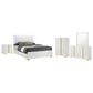 Pacific Landing Marceline 5-Piece King Bed Set in White, , large