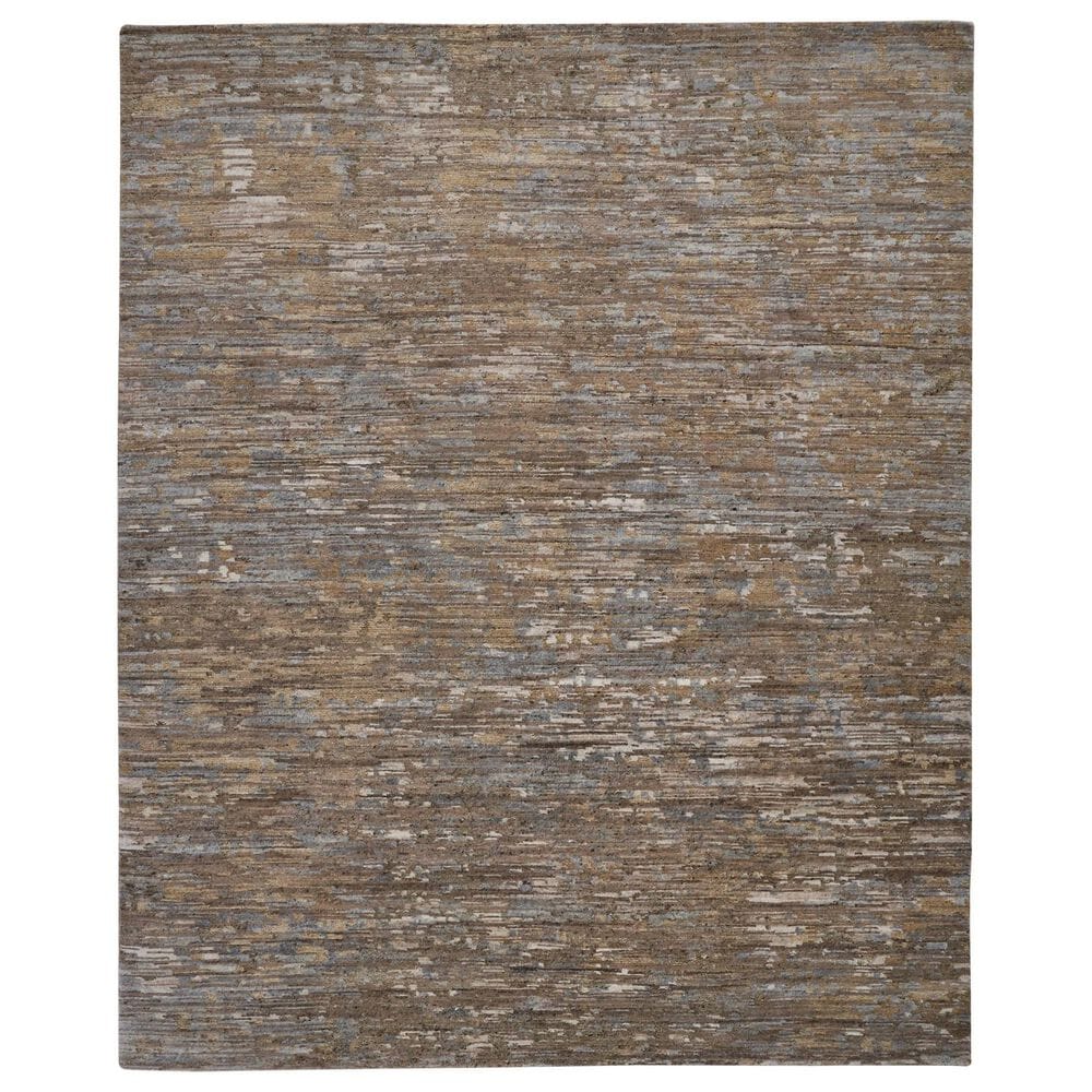 Feizy Conroe 7"9" x 9"9" Brown and Multicolor Area Rug, , large