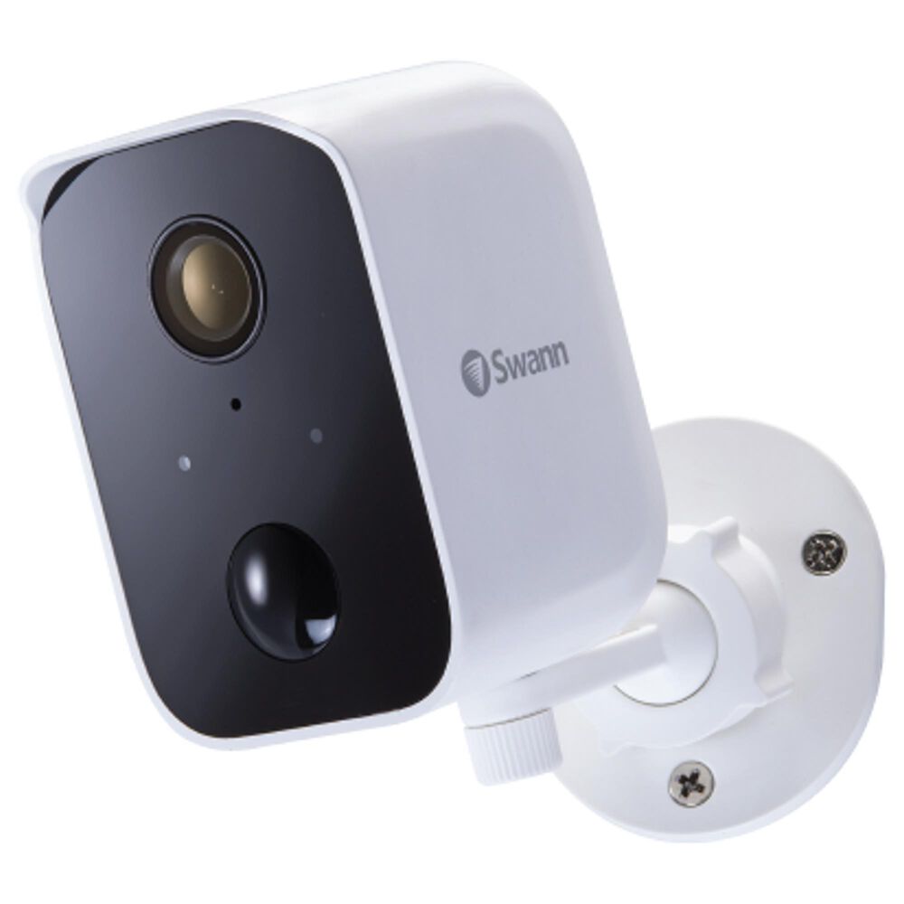 Swann CoreCam Wireless Security Camera with Solar Charging Panel in White, , large