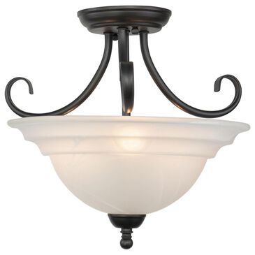 Vaxcel Babylon 3-Light Semi Flush Mount in Oil Burnished Bronze, , large