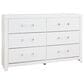 Ashley Maeling Queen Panel Bed with Dresser, Chest, and Two Nightstands in Matte White, , large