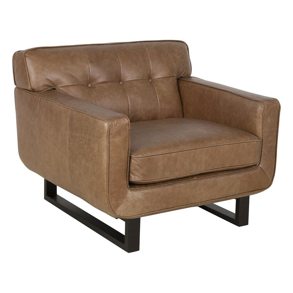 Interlochen Leather Chair in Camel, , large