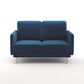 37B Loveseat in Navy Blue Velvet, , large
