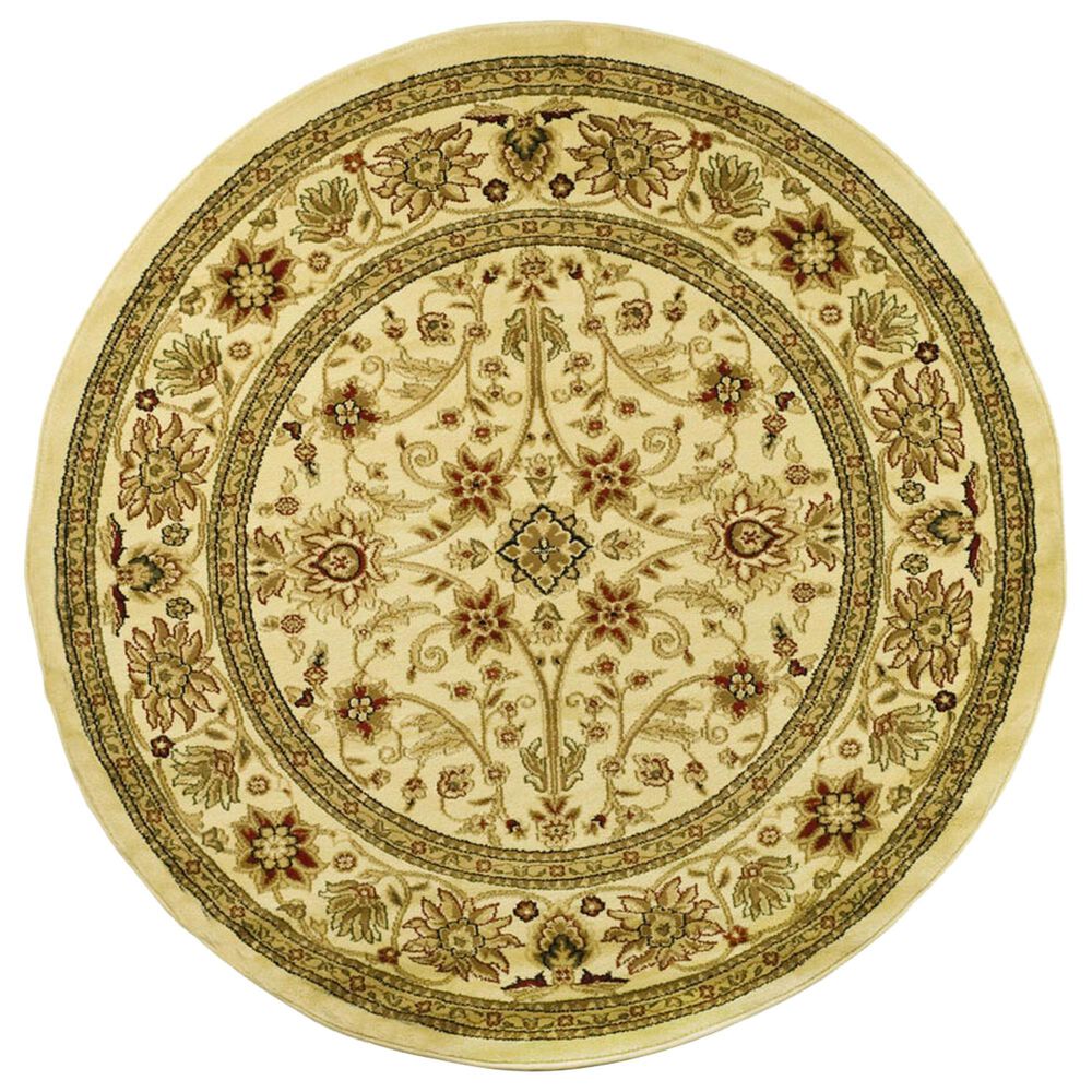 Safavieh Lyndhurst LNH212 5"3" Round Ivory Area Rug, , large